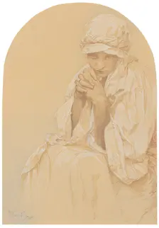 Portrait of Jaroslava, the artist's Daughter , c. 1924. Creator: Mucha, Alfons Marie (1860-1939)