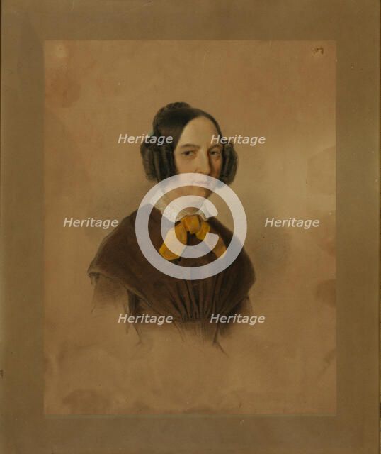 Portrait of Jette (Henriette) Solmar (1794-1889) , 1852. Creator: Anonymous.