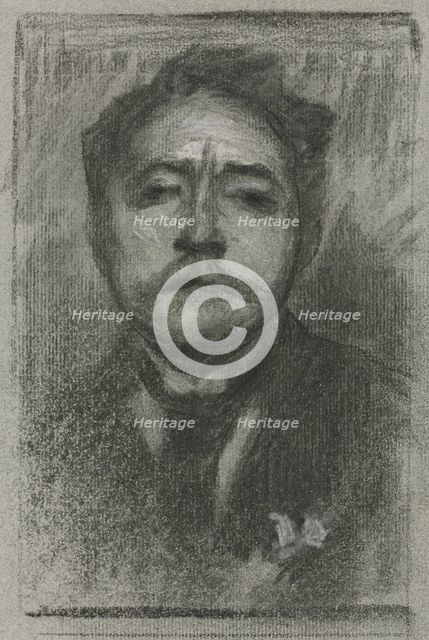 Portrait of Jean Ajalbert, c. 1893. Creator: Eugène Carrière (French, 1849-1906).