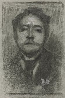 Portrait of Jean Ajalbert, c. 1893. Creator: Eugène Carrière (French, 1849-1906)