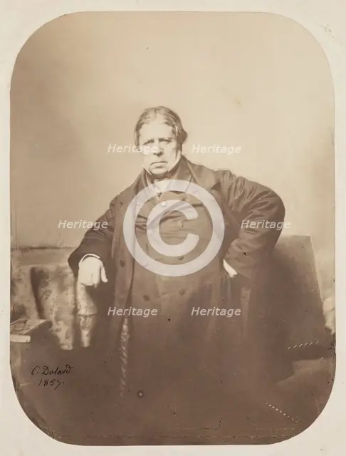 Portrait of Jean Auguste Dominique Ingres, 1857. Creator: Camille Dolard.
