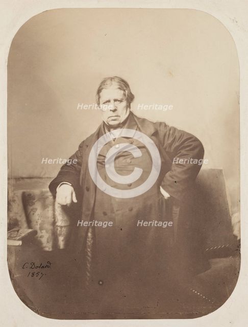 Portrait of Jean Auguste Dominique Ingres, 1857. Creator: Camille Dolard.