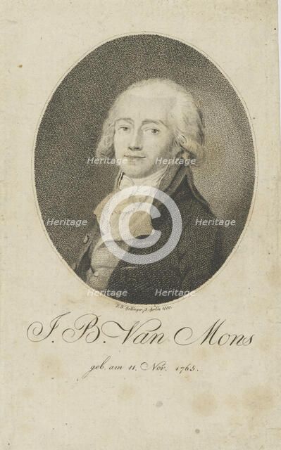 Portrait of Jean-Baptiste Van Mons (1765-1842) , 1800. Creator: Bollinger, Friedrich Wilhelm (1777-1825).
