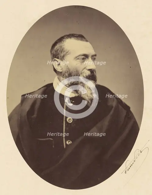 Portrait of Jean-Baptiste Alphonse Karr, 1857-1865. Creator: Pierre Petit.