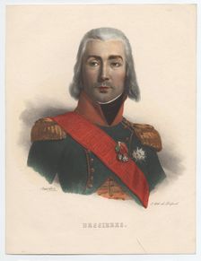 Portrait of Jean-Baptiste Bessières (1768-1813), Marshal of France, 1835. Artist: Mauraisse, Charles Emile (1799-1852)