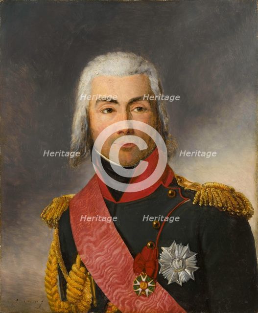 Portrait of Jean-Baptiste Bessières (1768-1813), Marshal of France, c1806. Creator: Riesener, Henri-Françoiss (1767-1828).