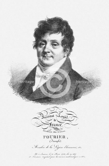 Portrait of Jean Baptiste Joseph Fourier (1768-1830). Artist: Anonymous  