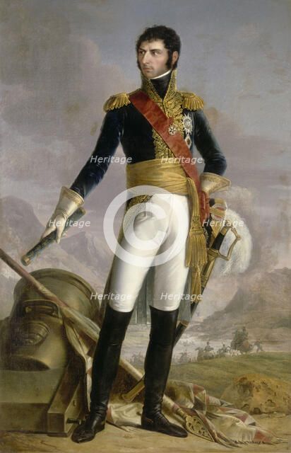 Portrait of Jean Baptiste Jules Bernadotte (1763-1844), Marshal of France, King of Sweden and Norway, 1818. Artist: Jouy, Joseph Nicolas (1809-1880)
