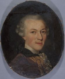 Portrait of Jean-Baptiste Leloir, great-grandfather of the painter Maurice Leloir, c1701-1800. Creator: Unknown