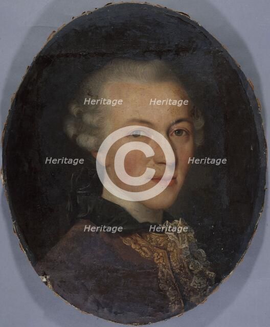 Portrait of Jean-Baptiste Leloir, great-grandfather of the painter Maurice Leloir, c1701-1800. Creator: Unknown.