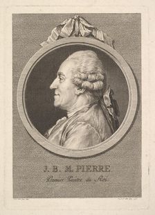 Portrait of Jean-Baptiste-Marie Pierre, 1775. Creator: Augustin de Saint-Aubin