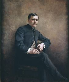 Portrait of Jean-Baptiste Pasteur, 1881. Creator: Edelfelt; Albert Gustaf Aristides (1854-1905)