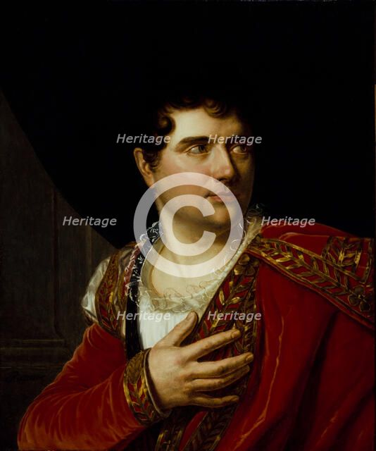 Portrait of Jean-Baptiste-Sauveur Gavaudan (1772-1840), ca 1799. Creator: Riesener, Henri-Françoiss (1767-1828).