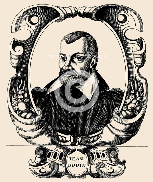 Portrait of Jean Bodin (1530-1596). Creator: Anon.