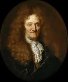 Portrait of Jean de La Fontaine (1621-1695). Artist: Largillière, Nicolas, de (1656-1746)