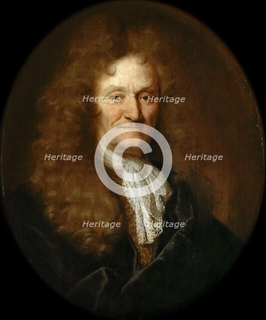 Portrait of Jean de La Fontaine (1621-1695). Artist: Largillière, Nicolas, de (1656-1746)