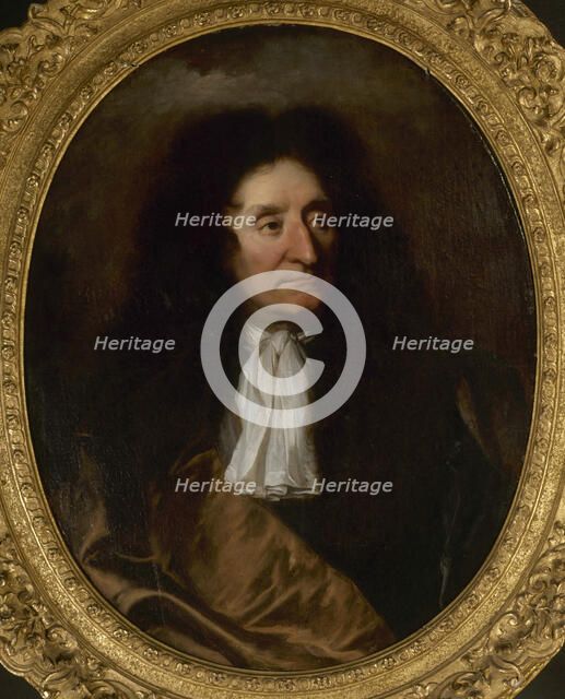 Portrait of Jean de La Fontaine (1621-1695), c. 1680. Creator: Rigaud, Hyacinthe François Honoré (1659-1743).