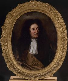 Portrait of Jean de La Fontaine (1621-1695), poet, c1680. Creator: Hyacinthe Rigaud