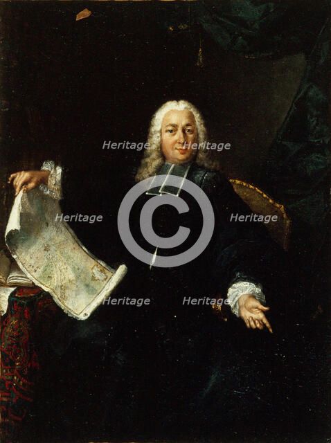 Portrait of Jean de Lagrive (1689-1757), c. 1740. Creator: Anonymous.