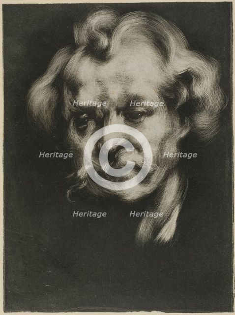 Portrait of Jean Dolent, 1898. Creator: Eugene Carriere.