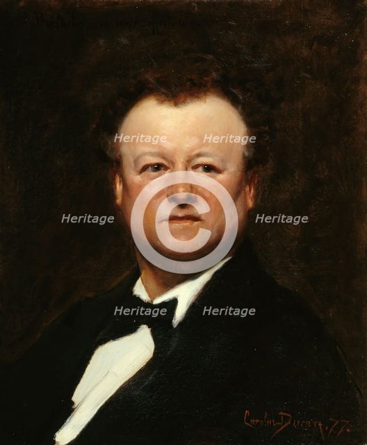Portrait of Jean-François Berthelier (1830-1888), 1877. Creator: Carolus-Duran, Charles Émile Auguste (1837-1917).
