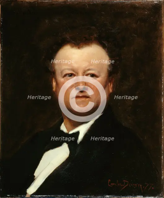 Portrait of Jean-François Berthelier (1830-1888), singer, 1877. Creator: Charles Emile Auguste Carolus-Duran.