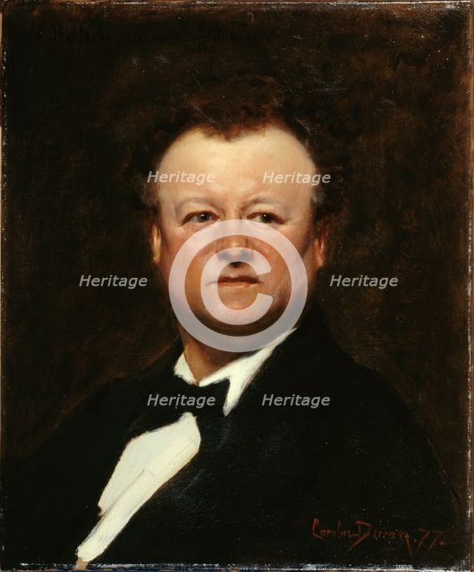 Portrait of Jean-François Berthelier (1830-1888), singer, 1877. Creator: Charles Emile Auguste Carolus-Duran.