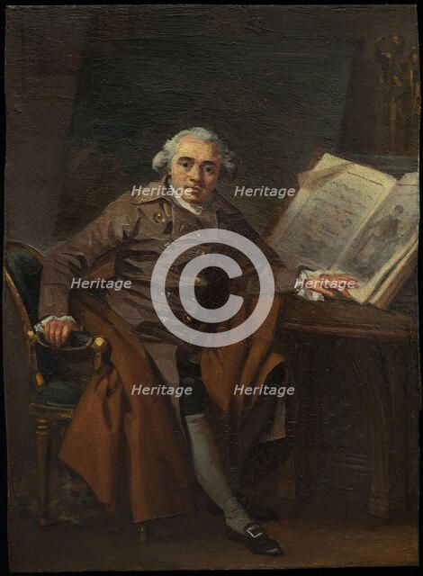 Portrait of Jean-Jacques Lagrenée (1739-1821), c. 1787. Creator: Gérard, Marguerite (1761-1837).