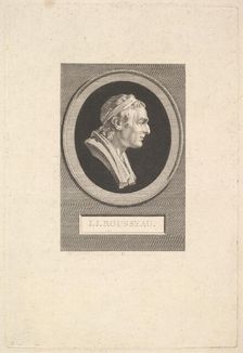 Portrait of Jean-Jacques Rousseau, 1801. Creator: Augustin de Saint-Aubin