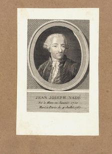 Portrait of Jean-Joseph Vadé (1720-1757), ca 1770