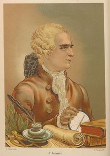 Portrait of Jean le Rond D'Alembert (1717-1783), 1879. Creator: Planella y Rodríguez, Juan (1849-1910)