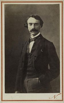 Portrait of Jean-Léon Gérôme (1824-1904), c. 1870. Creator: Photo studio Nadar