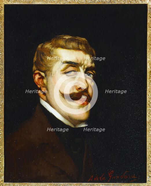 Portrait of Jean Lorrain (1855-1906), writer, c1900. Creator: Antonio de La Gandara.