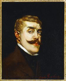 Portrait of Jean Lorrain (1855-1906), writer, c1900. Creator: Antonio de La Gandara