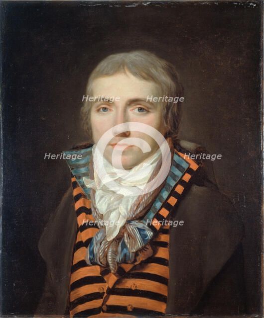Portrait of Jean-Louis Laya (1761-1833), playwright, c1795. Creator: Louis Landry.