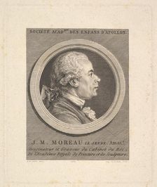 Portrait of Jean-Michel Moreau, 1787. Creator: Augustin de Saint-Aubin