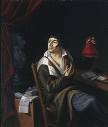 Portrait of Jean-Paul Marat (1743-1793), c. 1793. Creator: Anonymous