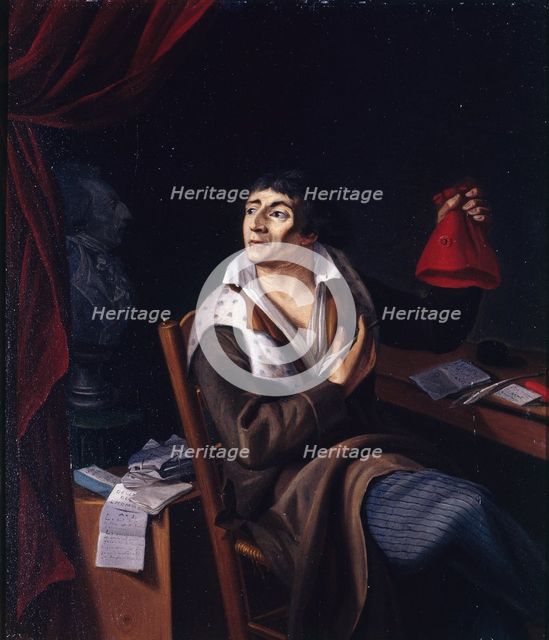 Portrait of Jean-Paul Marat (1743-1793), publicist and politician, c1793. Creator: Unknown.