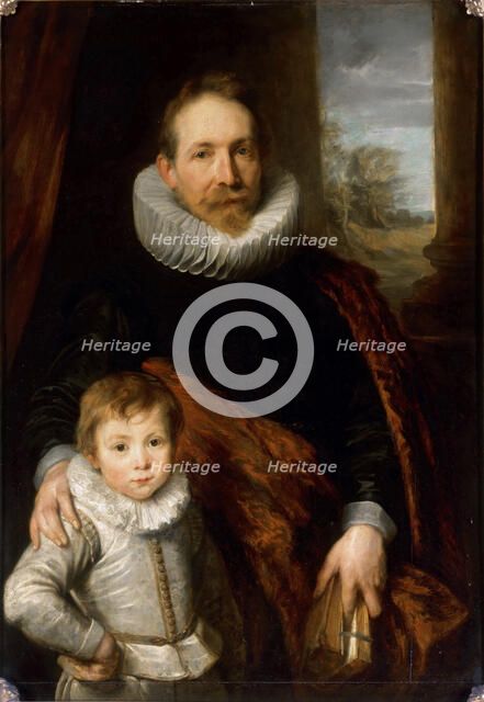 Portrait of Jean Richardot (1540-1609) and his son , c. 1618.