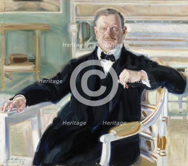Portrait of Jean Sibelius, 1913. Creator: Antti Faven.
