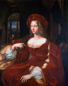 Portrait of Jeanne d'Aragon 1518. Artist: Raphael