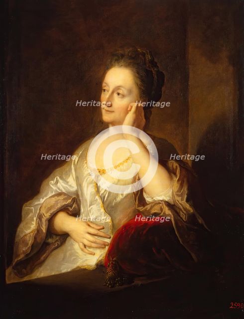 Portrait of Jeanne de Troy, the Artist's Wife, 1704. Creator: Jean Francois de Troy.