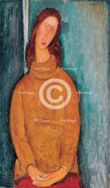 Portrait of Jeanne Hébuterne, 1919. Artist: Modigliani, Amedeo (1884-1920)