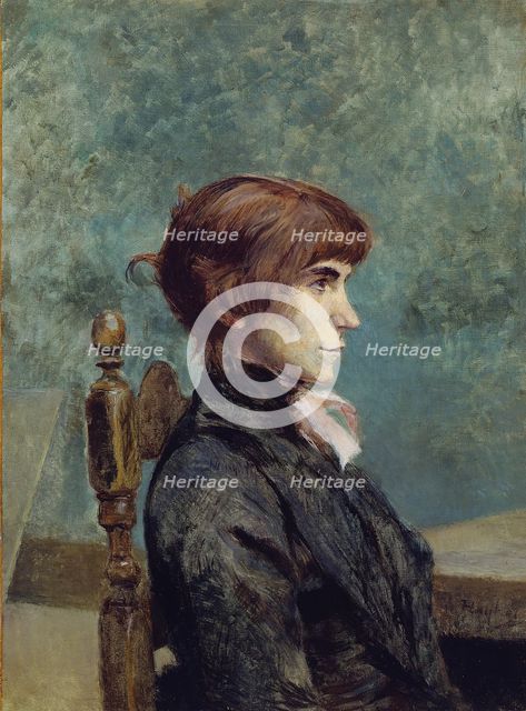 Portrait of Jeanne Wenz, 1886. Creator: Henri de Toulouse-Lautrec.
