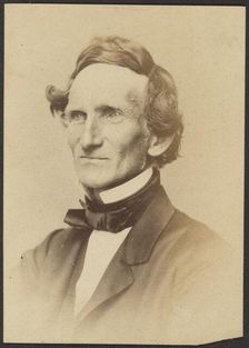 Portrait of Jefferson Davis, about 1860-1880. Creator: Unknown
