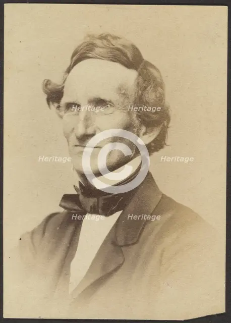 Portrait of Jefferson Davis, about 1860-1880. Creator: Unknown.