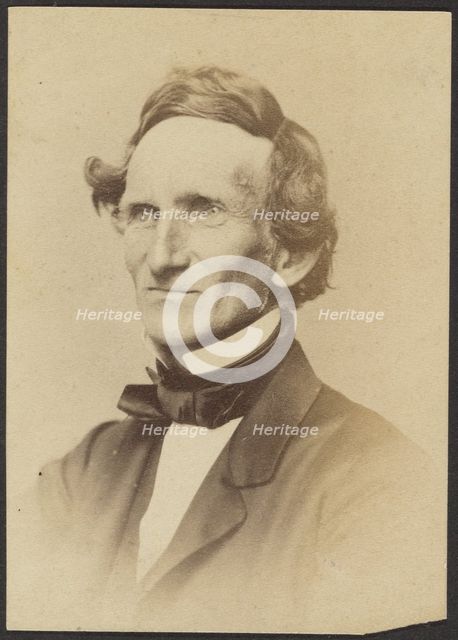Portrait of Jefferson Davis, about 1860-1880. Creator: Unknown.