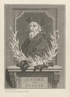 Portrait of Jerome of Prague, 1712. Artist: Picart, Bernard (1673–1733)