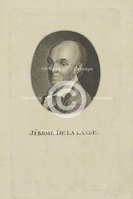 Portrait of Jérôme Lalande (1732-1807), c. 1800. Creator: Westermayr, Conrad (1765-1834).