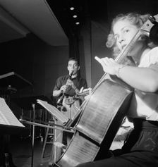 Portrait of Jerry Wald and Alberta Grusd, New Yorker Hotel, New York, N.Y., ca. Aug. 1947. Creator: William Paul Gottlieb